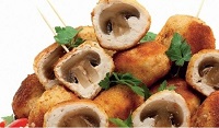 Крокеты из куриного фарша с шампиньонами Крокеты из куриного фарша с шампиньонами