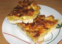 Куриное филе под шубой с картофелем Куриное филе под шубой с картофелем